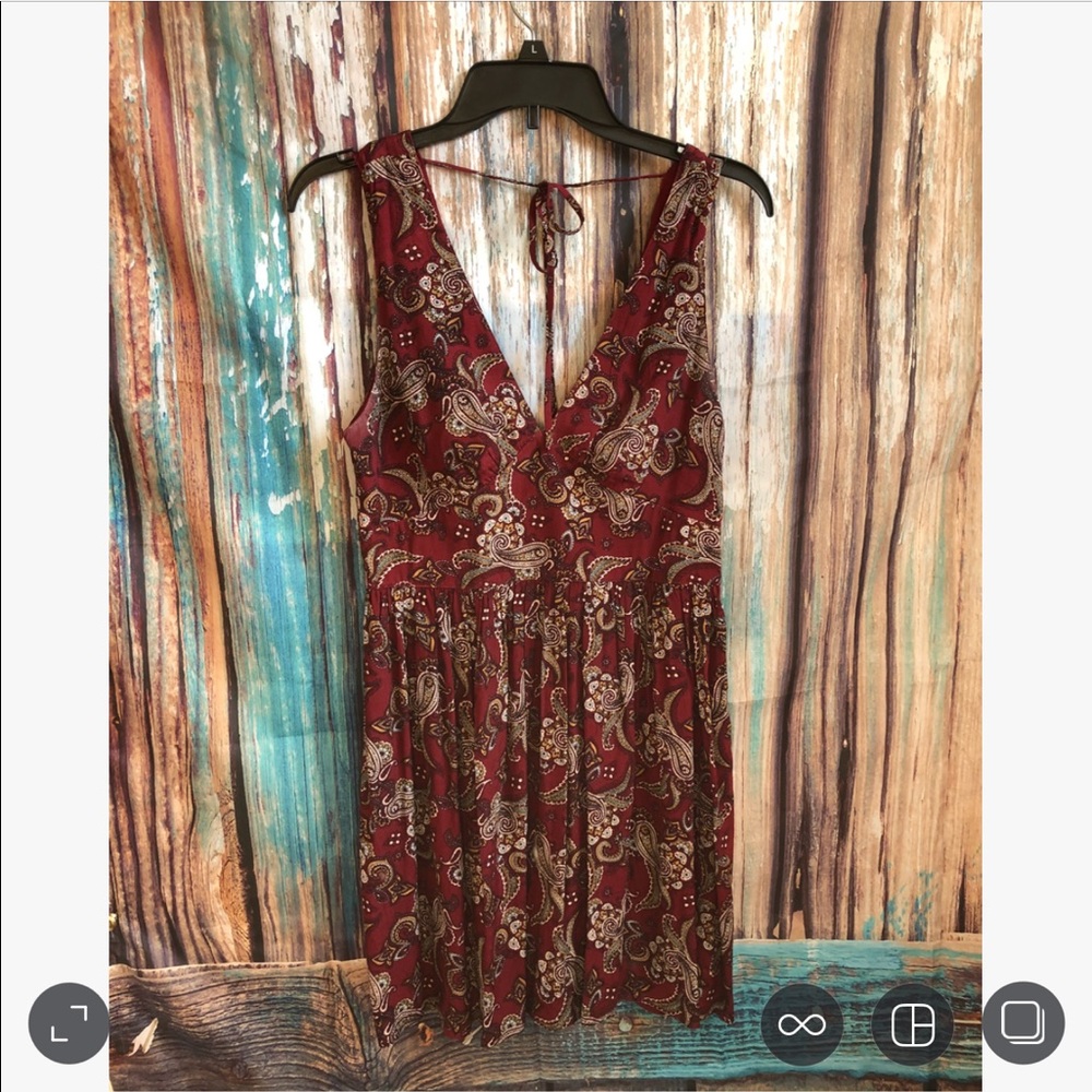 Paisley Plunge Dress